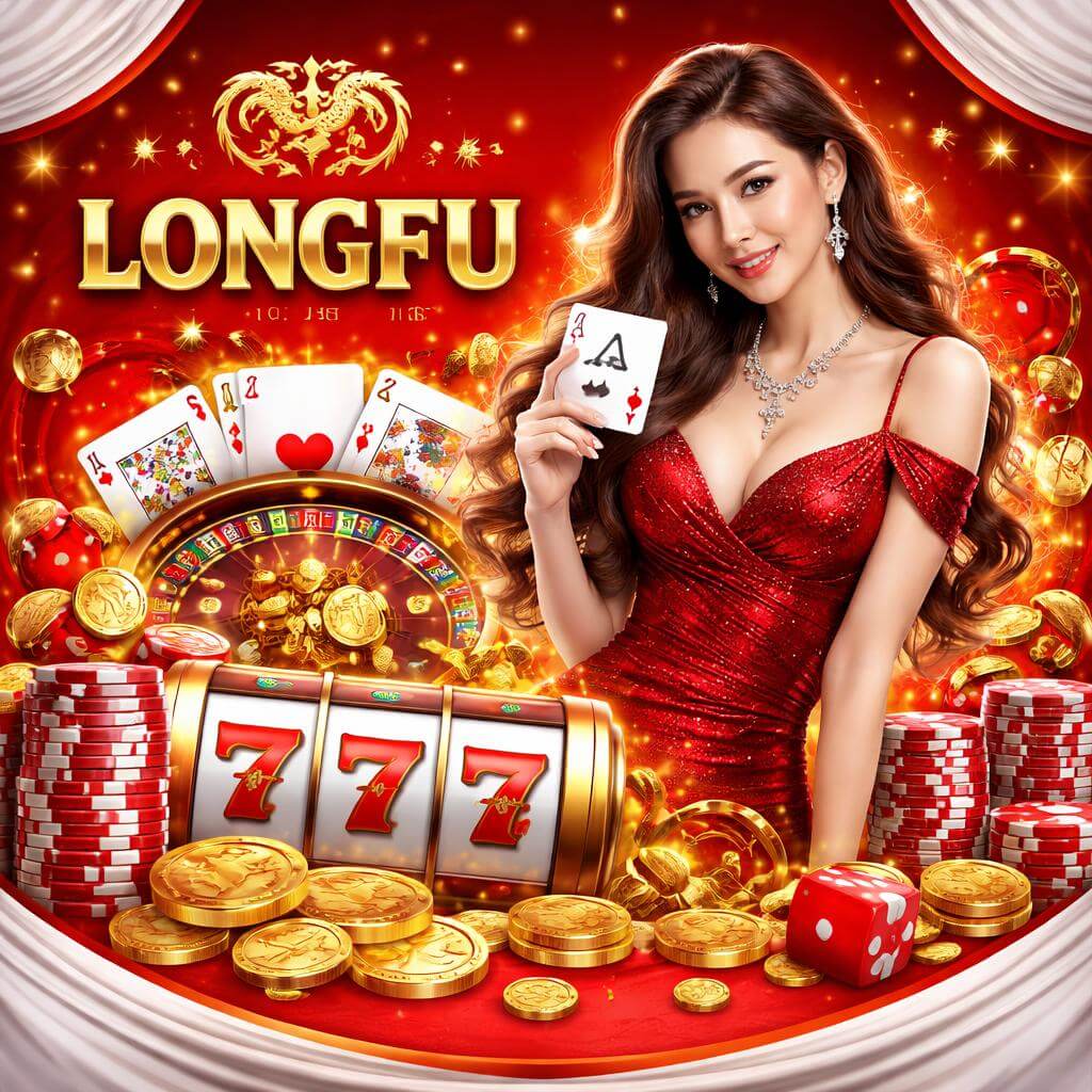 LONGFU casino bonus promo screen with free spins offer